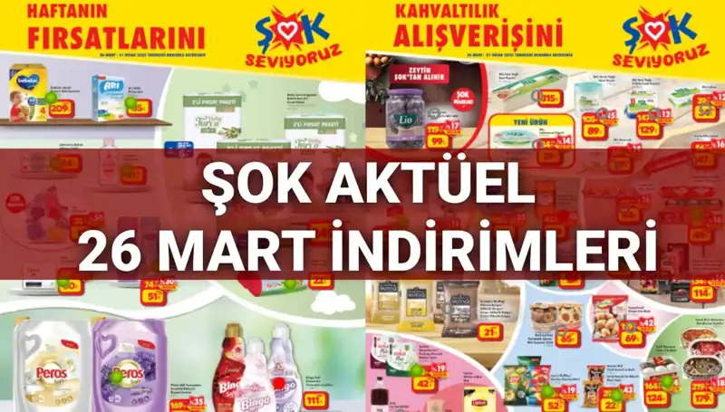 ŞOK Aktüel Kataloğu ile 26 Mart’ta Uygun Fiyatlarla Alışveriş Fırsatları