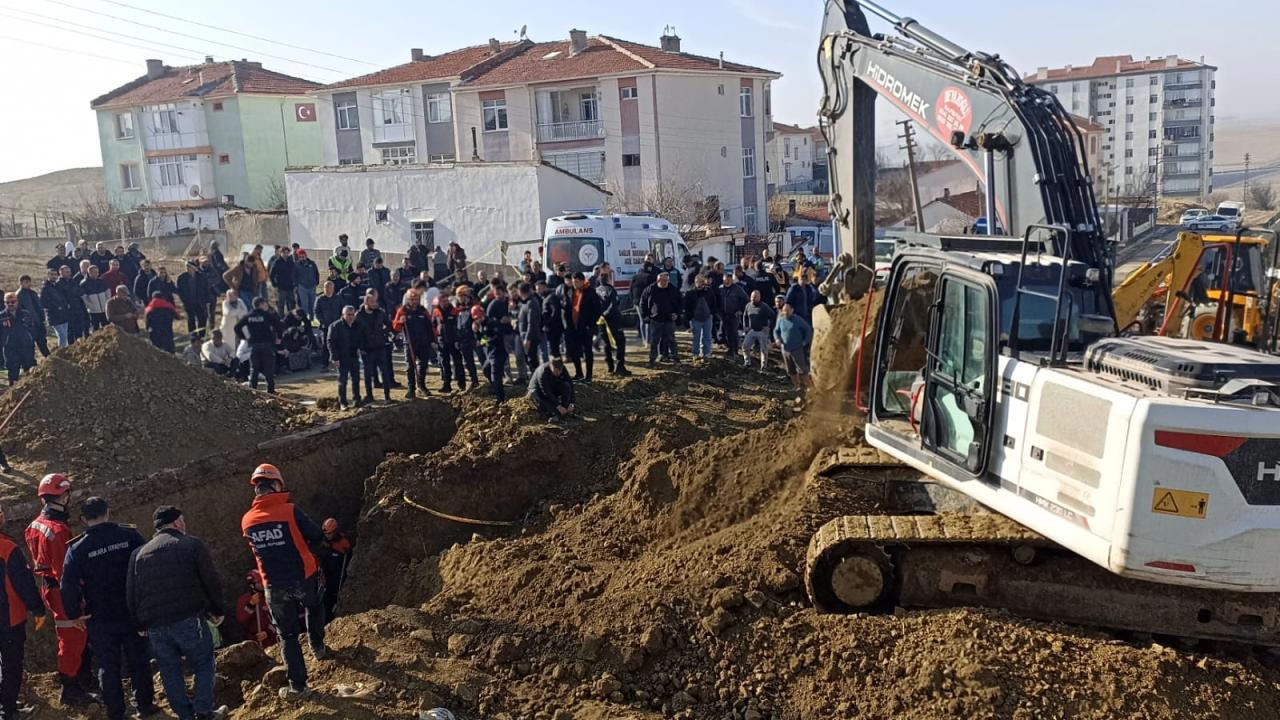 Ankara'da inşaatta göçük: 2 işçi öldü