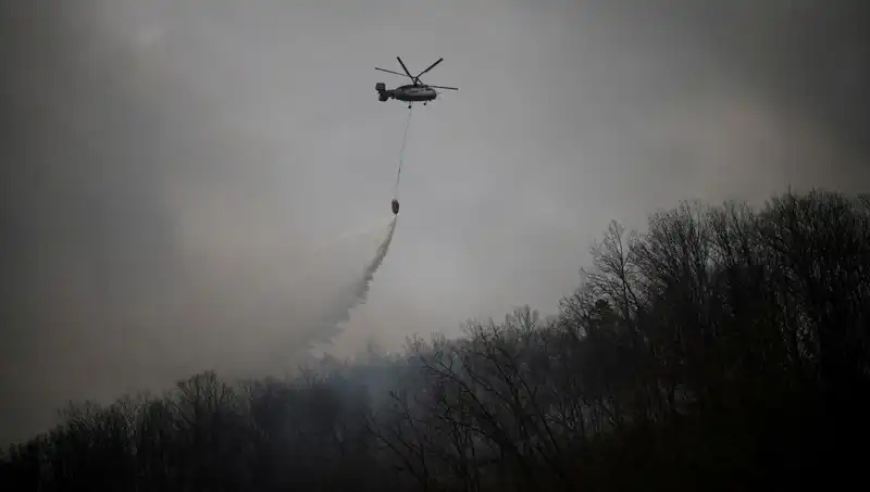 Güney Kore'de Yangın Söndürme Helikopteri Düştü: 1 Kişi Hayatını Kaybetti